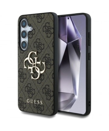 Guess Big 4G Logo Classic Logo Case for Samsung Galaxy S25 Plus Brown