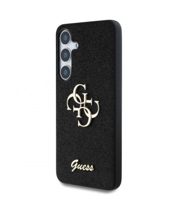 Guess Fixed Glitter Big 4G Metal Logo case for Samsung Galaxy S25 Plus black