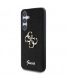 Guess Fixed Glitter Big 4G Metal Logo case for Samsung Galaxy S25 Plus black