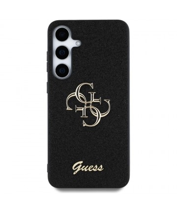 Guess Fixed Glitter Big 4G Metal Logo case for Samsung Galaxy S25 Plus black