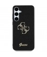 Guess Fixed Glitter Big 4G Metal Logo case for Samsung Galaxy S25 Plus black