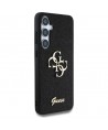 Guess Fixed Glitter Big 4G Metal Logo case for Samsung Galaxy S25 Plus black