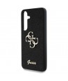 Guess Fixed Glitter Big 4G Metal Logo case for Samsung Galaxy S25 Plus black