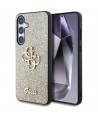 Guess Fixed Glitter Big 4G Metal Logo case for Samsung Galaxy S25 Plus gold