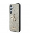 Guess Fixed Glitter Big 4G Metal Logo case for Samsung Galaxy S25 Plus gold