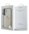 Guess Fixed Glitter Big 4G Metal Logo case for Samsung Galaxy S25 Plus gold