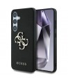 Guess Grained Big 4G Logo Small Classic Logo case for Samsung Galaxy S25 Plus black