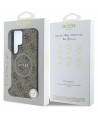 Guess Leather 4G Colored Ring Classic Logo MagSafe Case Samsung Galaxy S25 Ultra brown