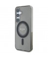 Guess Rhinestones Printed Classic Logo MagSafe Samsung Galaxy S25 case black