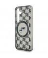 Case Karl Lagerfeld Button Karl&Choupette Heads On KL Pattern MagSafe Samsung Galaxy S25 black
