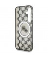 Case Karl Lagerfeld Button Karl&Choupette Heads On KL Pattern MagSafe Samsung Galaxy S25 black