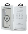 Karl Lagerfeld Button Choupette Head Printed Logo MagSafe Samsung Galaxy S25 case black