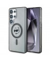 Karl Lagerfeld Button Choupette Head Printed Logo MagSafe Samsung Galaxy S25 Ultra case black