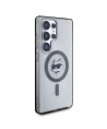 Karl Lagerfeld Button Choupette Head Printed Logo MagSafe Samsung Galaxy S25 Ultra case black