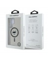 Karl Lagerfeld Button Choupette Head Printed Logo MagSafe Samsung Galaxy S25 Ultra case black