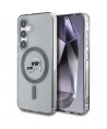 Karl Lagerfeld Button Karl & Choupette Heads Printed Logo MagSafe Samsung Galaxy S25 case black