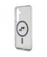 Karl Lagerfeld Button Karl & Choupette Heads Printed Logo MagSafe Samsung Galaxy S25 case black