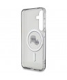 Karl Lagerfeld Button Karl & Choupette Heads Printed Logo MagSafe Samsung Galaxy S25 case black