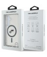Karl Lagerfeld Button Karl & Choupette Heads Printed Logo MagSafe Samsung Galaxy S25 case black