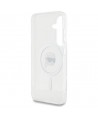 Case Karl Lagerfeld Button Karl Head Printed Logo MagSafe Samsung Galaxy S25 white