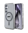 Case Karl Lagerfeld Button Karl Head Printed Logo MagSafe Samsung Galaxy S25 black