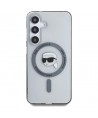 Case Karl Lagerfeld Button Karl Head Printed Logo MagSafe Samsung Galaxy S25 black