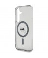 Case Karl Lagerfeld Button Karl Head Printed Logo MagSafe Samsung Galaxy S25 black