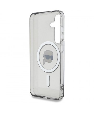 Case Karl Lagerfeld Button Karl Head Printed Logo MagSafe Samsung Galaxy S25 black