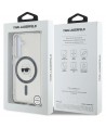 Case Karl Lagerfeld Button Karl Head Printed Logo MagSafe Samsung Galaxy S25 black