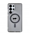 Case Karl Lagerfeld Button Karl Head Printed Logo MagSafe Samsung Galaxy S25 Ultra black