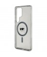 Case Karl Lagerfeld Button Karl Head Printed Logo MagSafe Samsung Galaxy S25 Ultra black