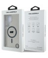 Case Karl Lagerfeld Button Karl Head Printed Logo MagSafe Samsung Galaxy S25 Ultra black