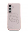 Karl Lagerfeld Rhinestones K. Head Logo Samsung Galaxy S25 Case Pink