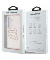 Karl Lagerfeld Rhinestones K. Head Logo Samsung Galaxy S25 Case Pink