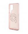 Karl Lagerfeld Rhinestones K. Head Logo Samsung Galaxy S25 Ultra Case Pink