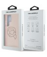 Karl Lagerfeld Rhinestones K. Head Logo Samsung Galaxy S25 Ultra Case Pink