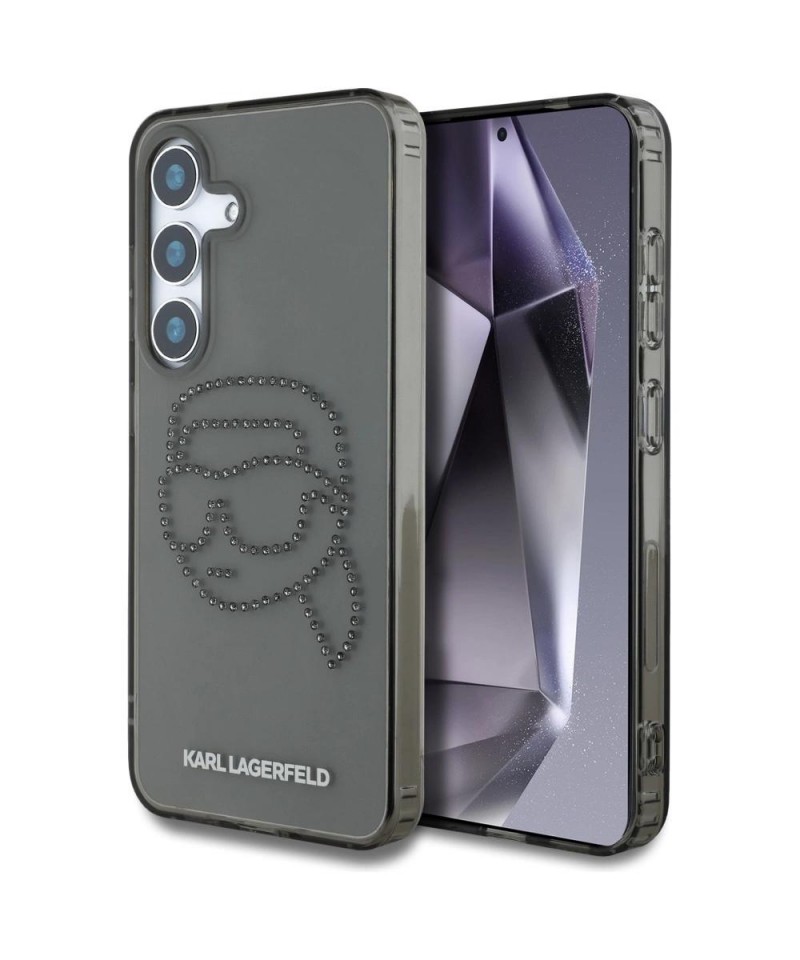 Case Karl Lagerfeld Rhinestones Karl Head Logo Samsung Galaxy S25 black