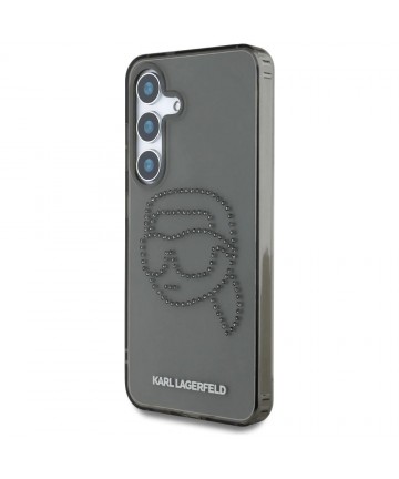 Case Karl Lagerfeld Rhinestones Karl Head Logo Samsung Galaxy S25 black