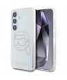 Case Karl Lagerfeld Rhinestones Karl Head Logo Samsung Galaxy S25 transparent