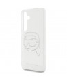 Case Karl Lagerfeld Rhinestones Karl Head Logo Samsung Galaxy S25 transparent