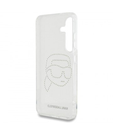 Case Karl Lagerfeld Rhinestones Karl Head Logo Samsung Galaxy S25 transparent