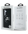 Karl Lagerfeld Silicone Double Heads And Circle MagSafe Samsung Galaxy S25 case black