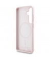 Karl Lagerfeld Silicone Double Heads And Circle MagSafe Samsung Galaxy S25 Plus Case Pink