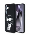 Case Karl Lagerfeld Silicone Graffiti Ikonik Printed Logo MagSafe Samsung Galaxy S25 black
