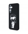 Case Karl Lagerfeld Silicone Graffiti Ikonik Printed Logo MagSafe Samsung Galaxy S25 black