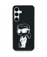 Case Karl Lagerfeld Silicone Graffiti Ikonik Printed Logo MagSafe Samsung Galaxy S25 black