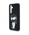 Case Karl Lagerfeld Silicone Graffiti Ikonik Printed Logo MagSafe Samsung Galaxy S25 black