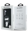 Case Karl Lagerfeld Silicone Graffiti Ikonik Printed Logo MagSafe Samsung Galaxy S25 black