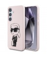 Case Karl Lagerfeld Silicone Graffiti Ikonik Printed Logo MagSafe Samsung Galaxy S25 pink