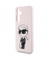 Case Karl Lagerfeld Silicone Graffiti Ikonik Printed Logo MagSafe Samsung Galaxy S25 pink